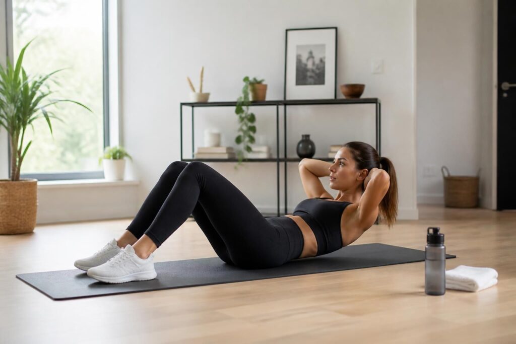 découvrez une routine efficace d'abdominaux à faire chez vous pour renforcer et sculpter votre ventre facilement, sans équipement.