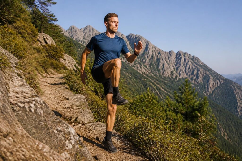 Renforcement musculaire trail sans matériel pour montée et descente efficace