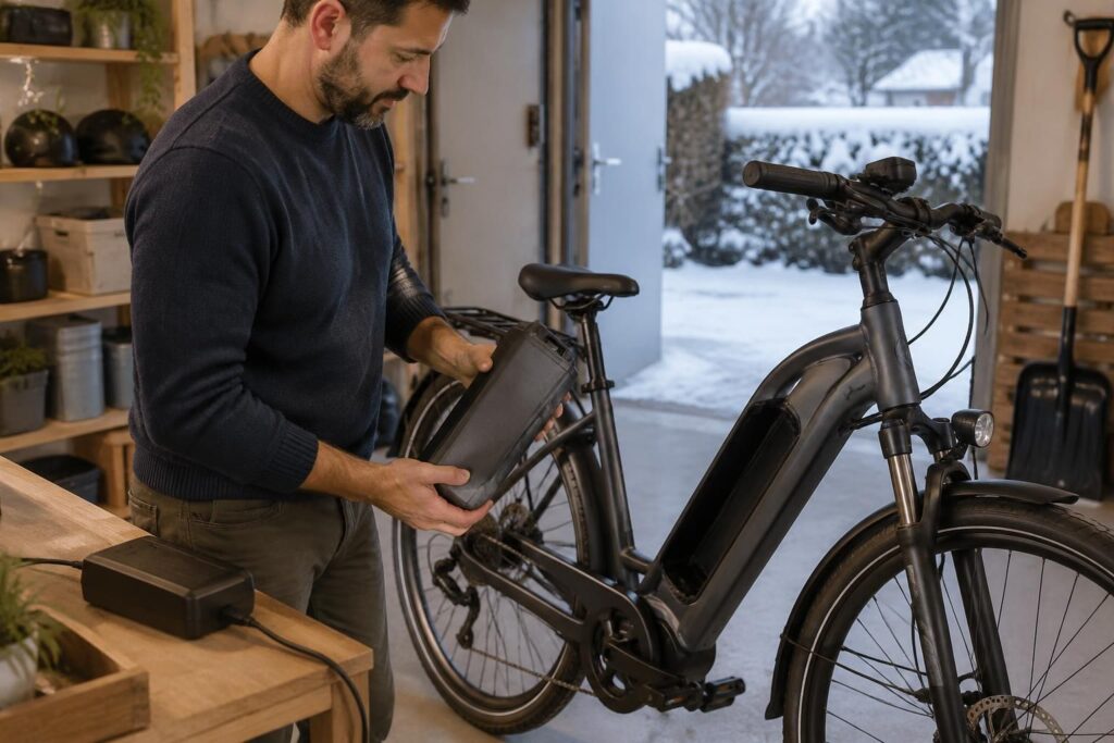 Faut-il enlever la batterie sur un vélo électrique pour la charger ou en hiver ?